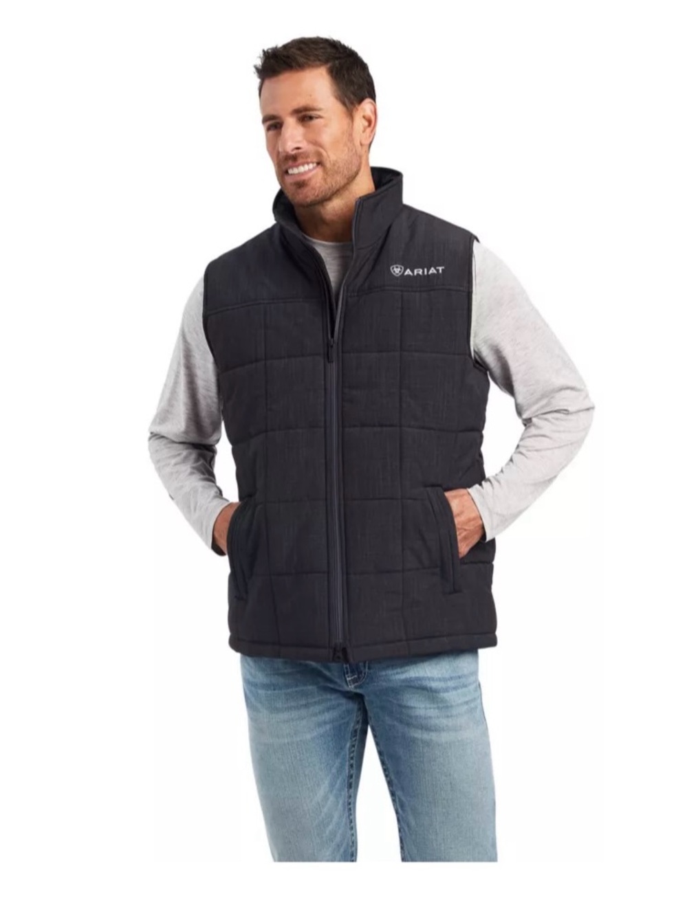 Ariat Men’s Black Quilted Insulated Vest
